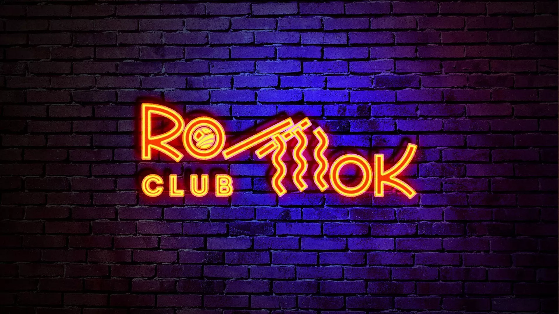 Разработка интерьерной вывески суши-бара «Roll Wok Club» в Губахе
